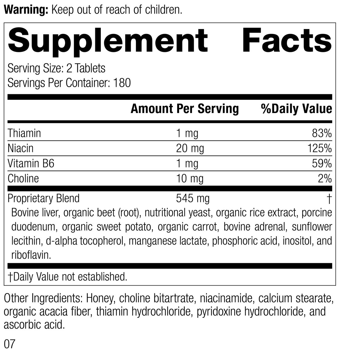 Cataplex® B-GF, 360 Tablets