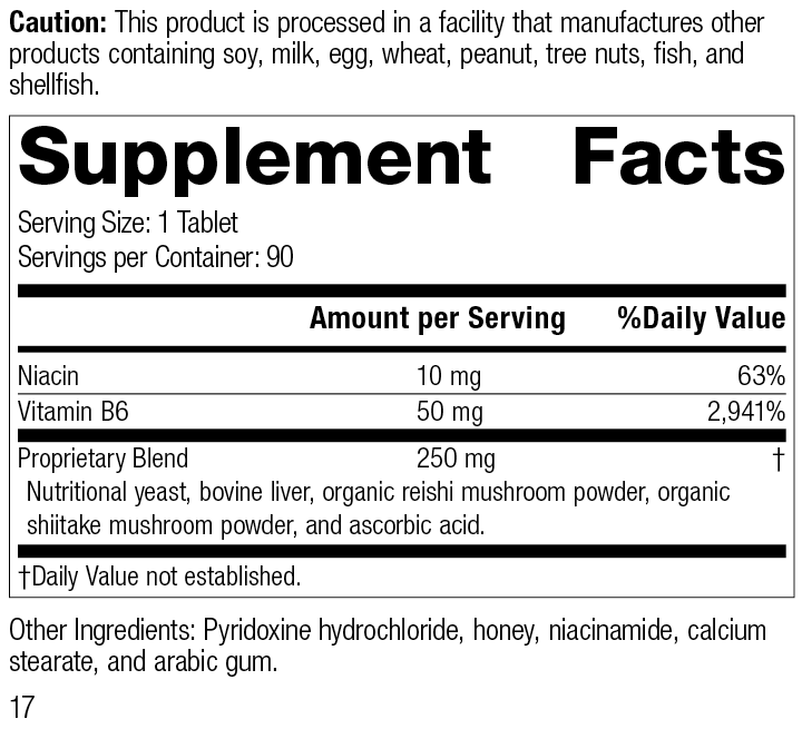 B6-Niacinamide, 90 Tablets