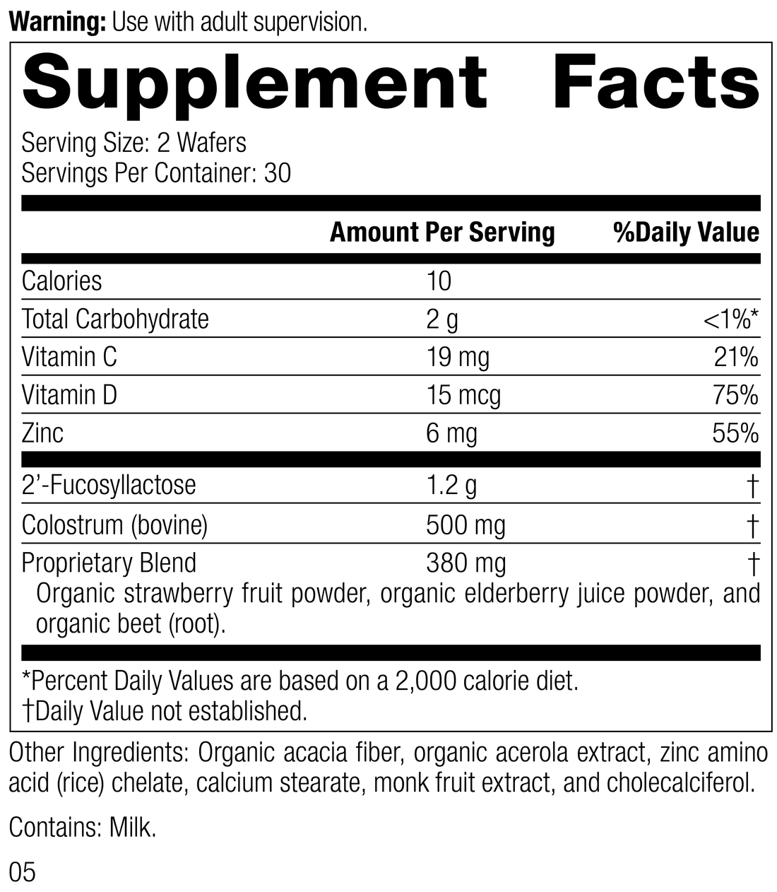 An image of a bottle of SP Children's Immune, a supplement for kids supporting the immune system.