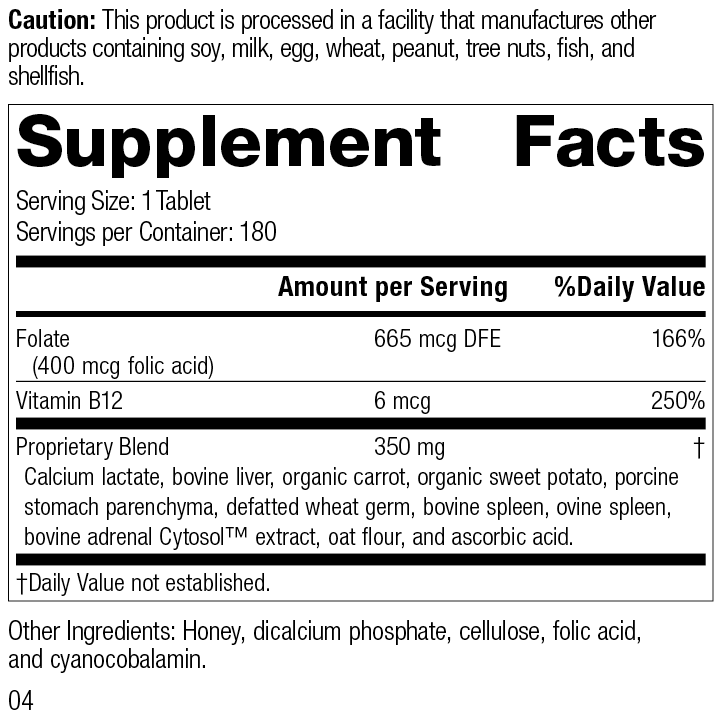 Folic Acid B12, 180 Tablets