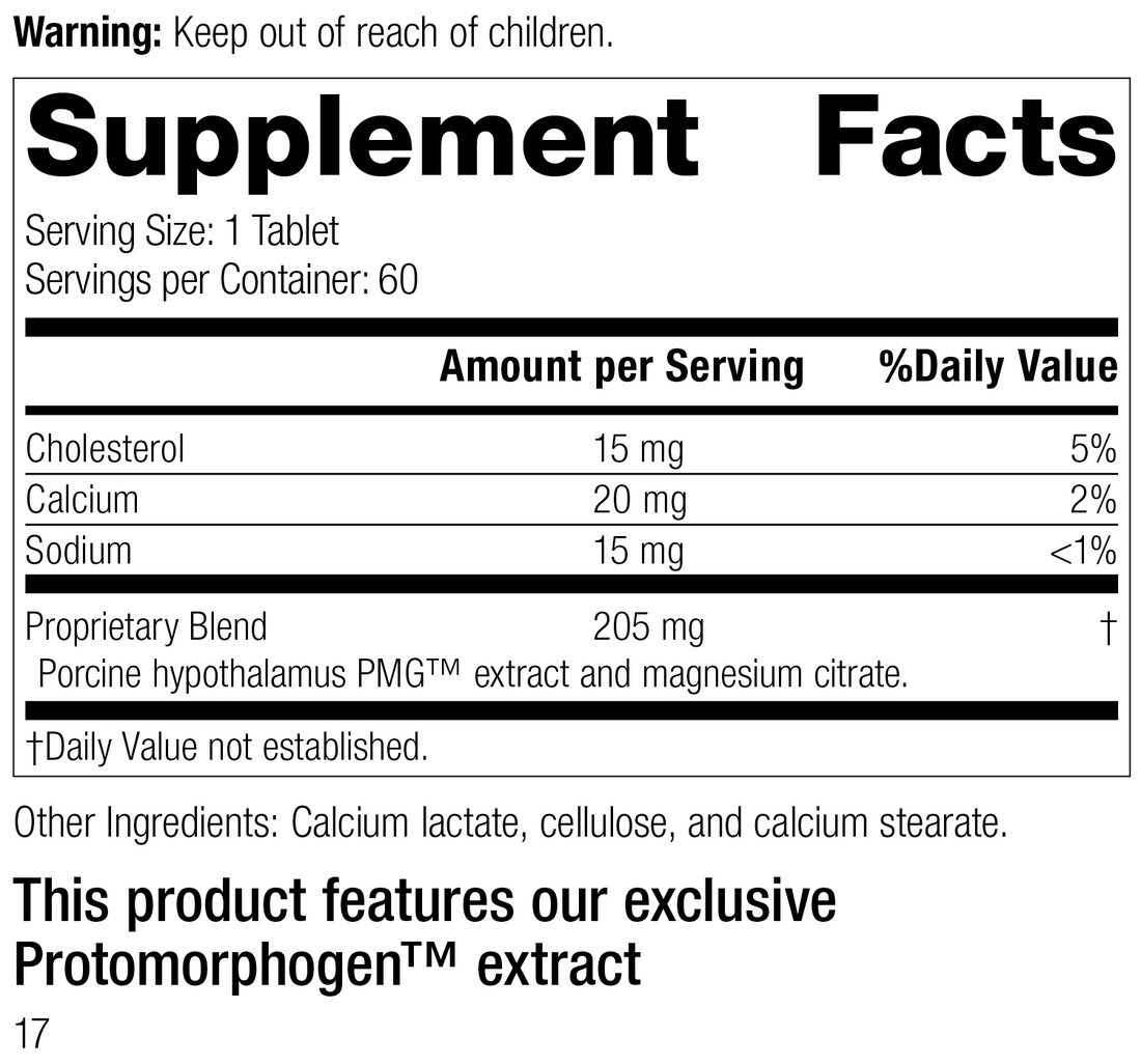 Hypothalamus PMG®, 60 Tablets