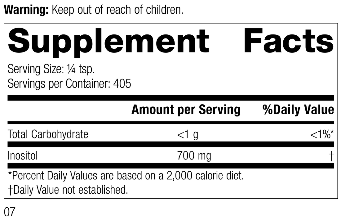 Inositol Powder, 10 Ounces (284 grams)