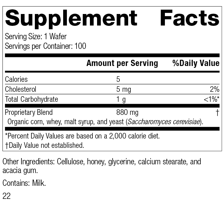 Lactic Acid Yeast™, 100 Wafers