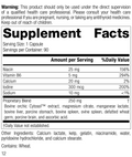Min-Chex®, 90 Capsules, Rev 11 Supplement Facts