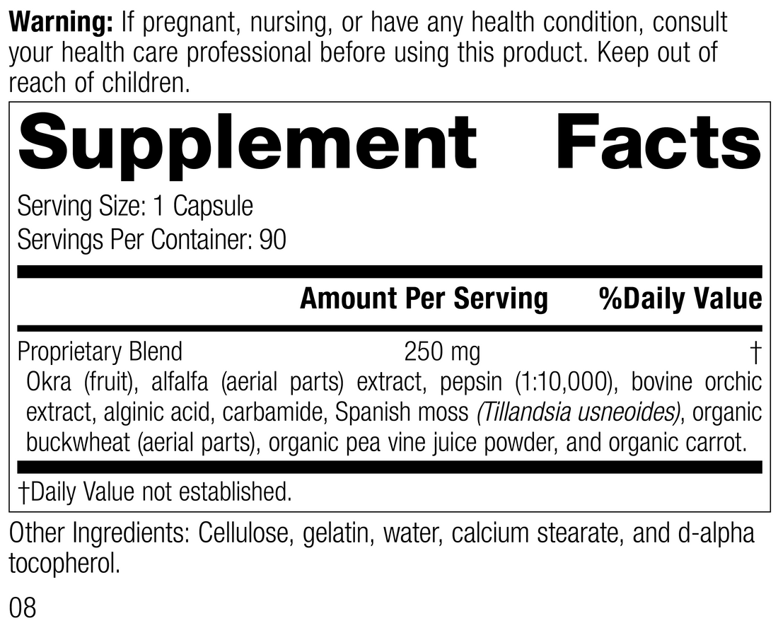 Okra Pepsin E3, 90 Capsules