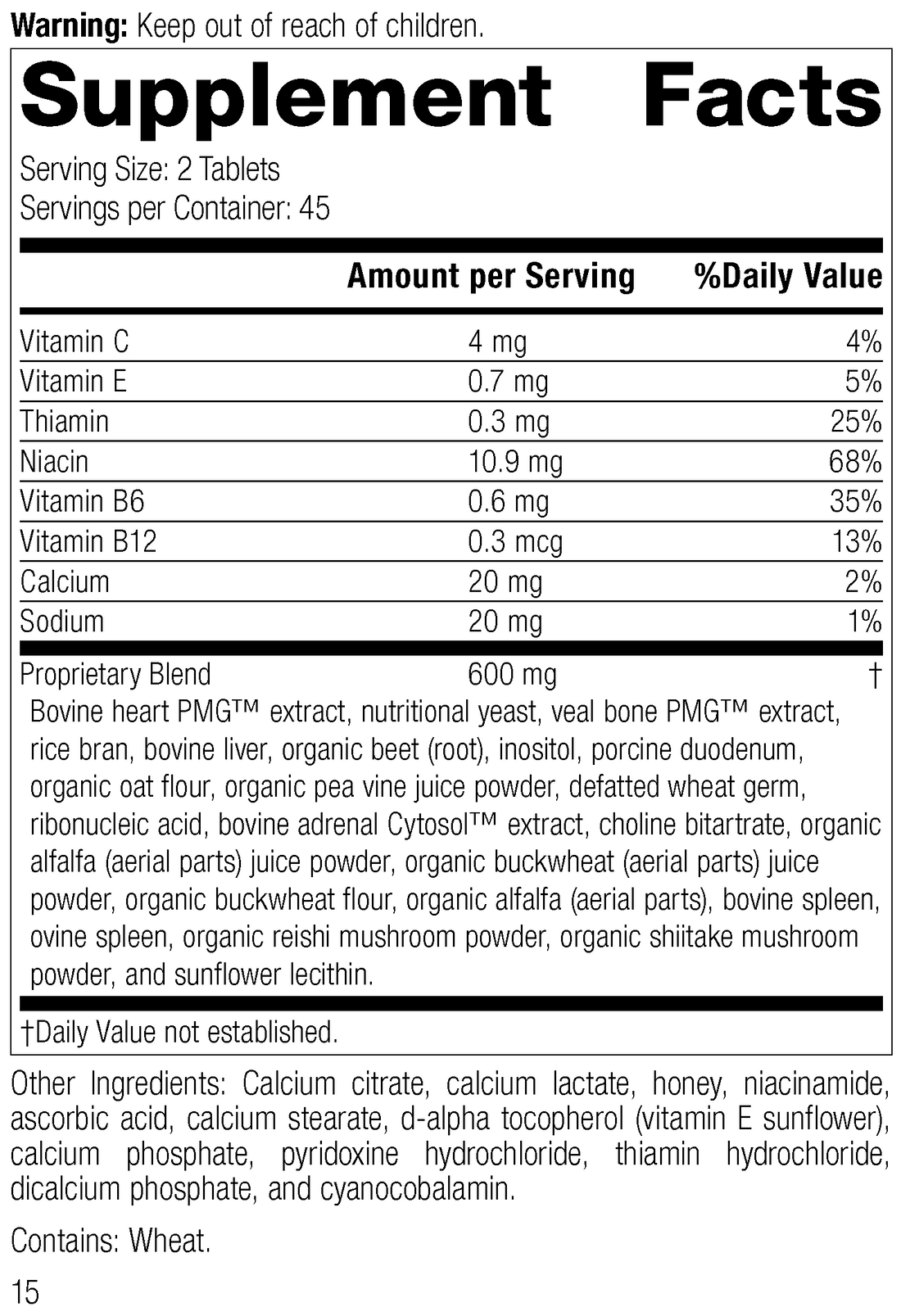 Vasculin®, 90 Tablets