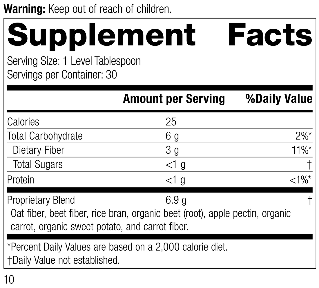 Whole Food Fiber Powder Bottle