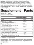 Broncafect, 60 Tablets, Rev 01 Supplement Facts