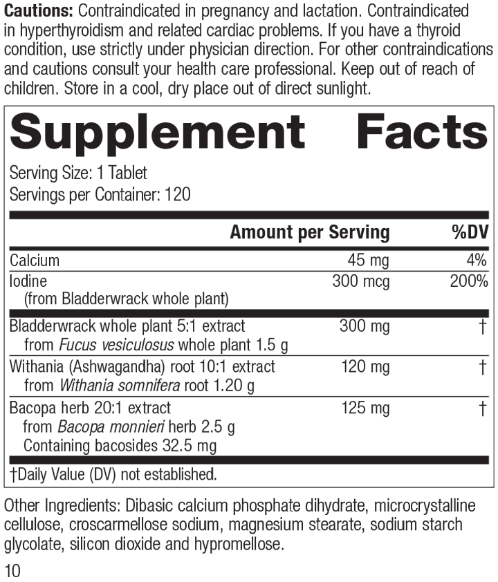 Thyroid Complex, 120 Tablets