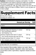 Nervagesic, Rev 01 Supplement Facts