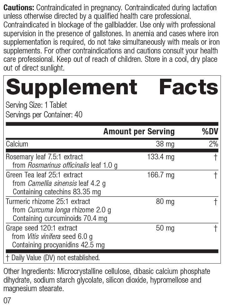 Vitanox®, 40 Tablets